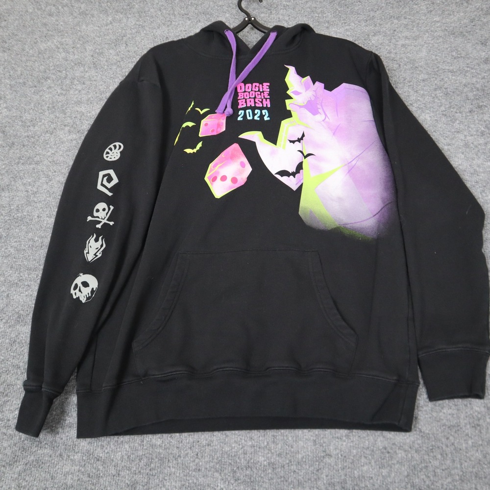 Oogie Boogie Bash Glow in the Dark Hoodie Disney Exclusive Halloween‎ Medium